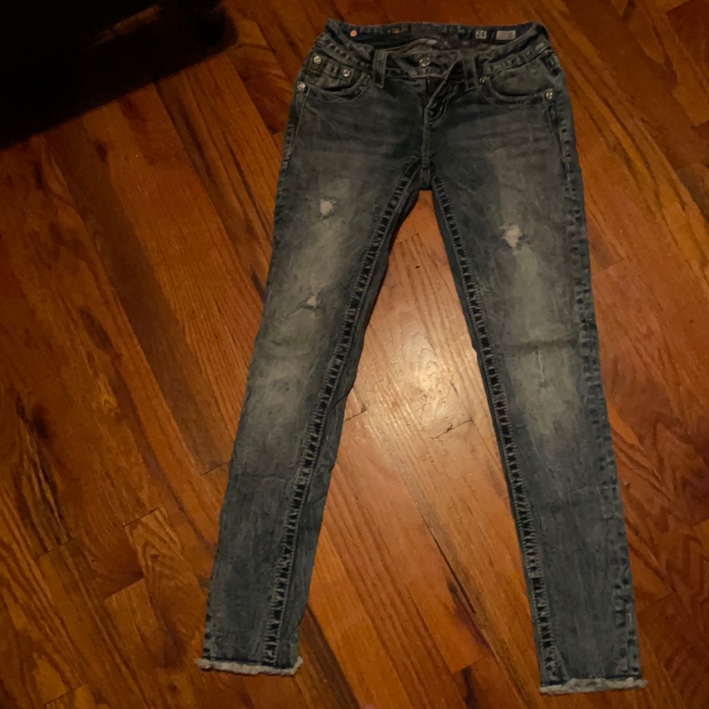 Cuffed Skinny Jeans